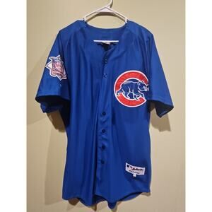 Authentic Majestic Collection Chicago Cubs Alfonso Soriano Jersey Size 52 Sewn